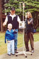 Boy and parents celebrate his recovery