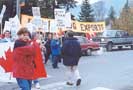 Ban Raw Log Exports protest